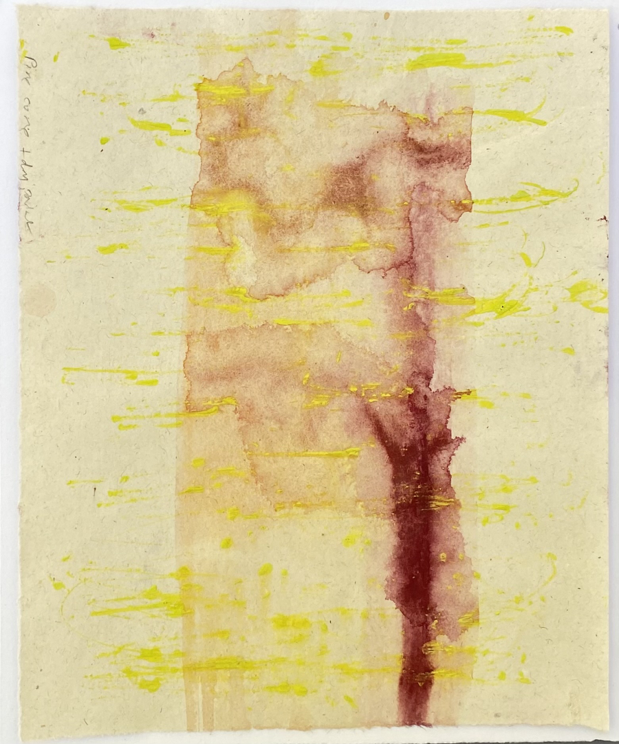 <em>Birch - 2025, gouache on paper, 26 x 21cm</em>
