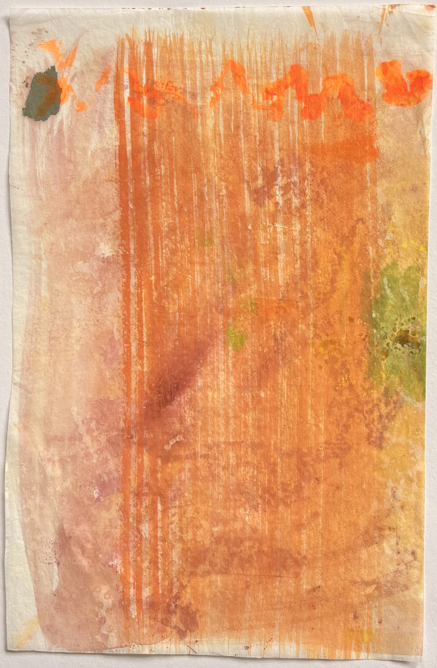 <em>Patch of Blue - 2025, gouache on paper, 27 x 18cm</em>